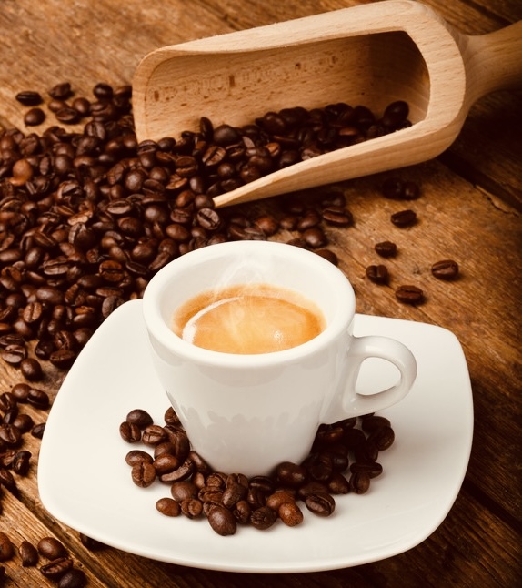 Small dark caffee